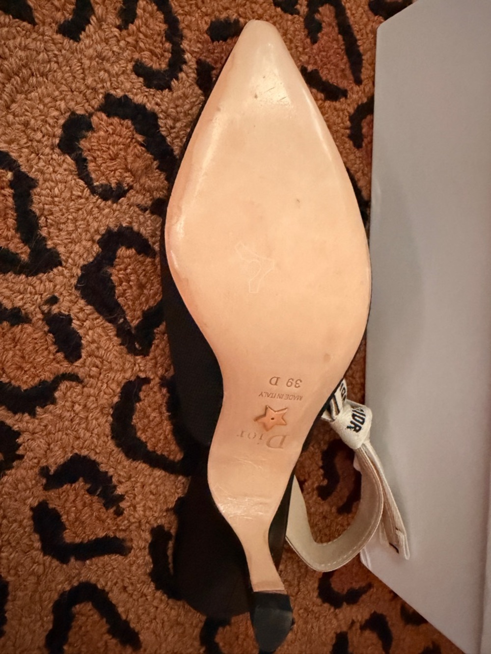 Dior Black J'Adior Slingback Pumps size 7.5 - Picture 7 of 9